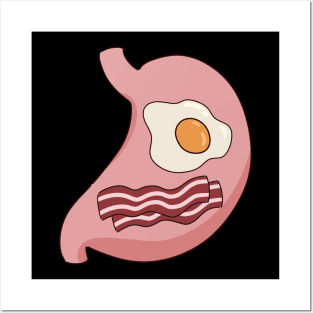 Bacons and Egg in my stomach ! Posters and Art